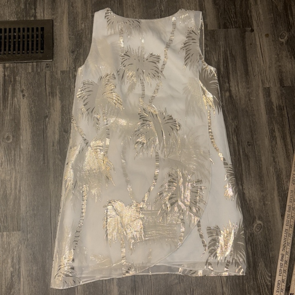 Lilly Pulitzer Calissa Palm Tree Silk Dress XS - Picture 7 of 8